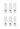 Champion Socken Sneaker Socks 6-Paar U20133 WW001 WHT Weiß