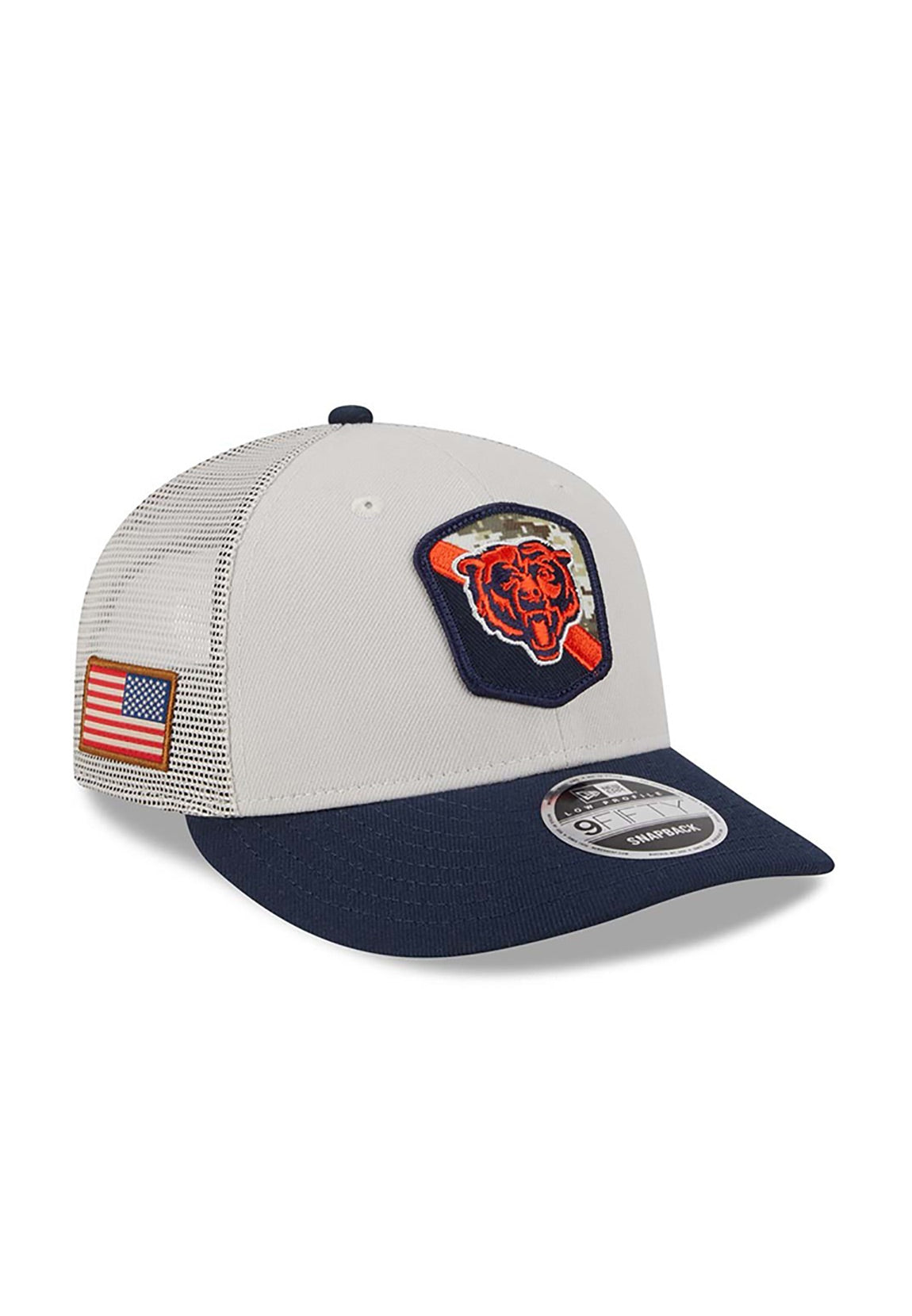 New Era NFL STS 23 9Fifty Trucker Snapback Cap CHICAGO BEARS Beige Fashioncode